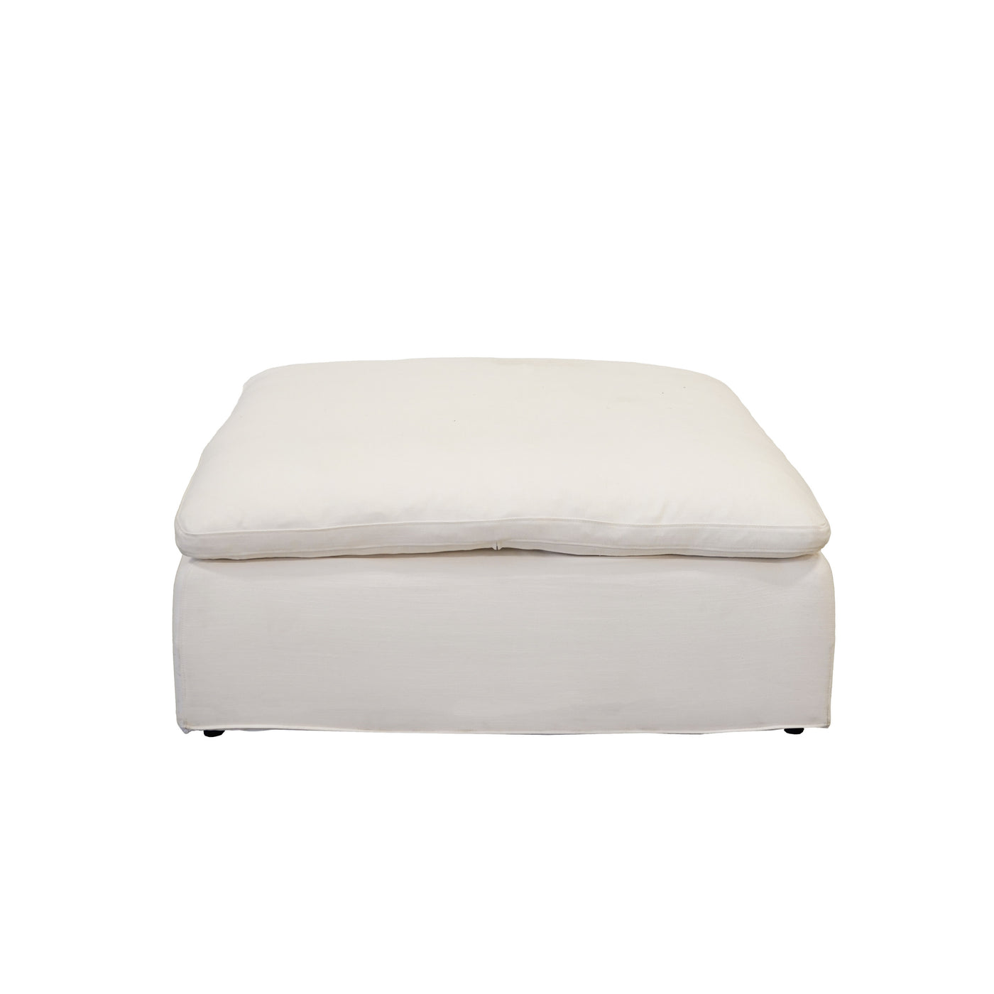 Harper Petite White Sectional - 7 Seat Configuration