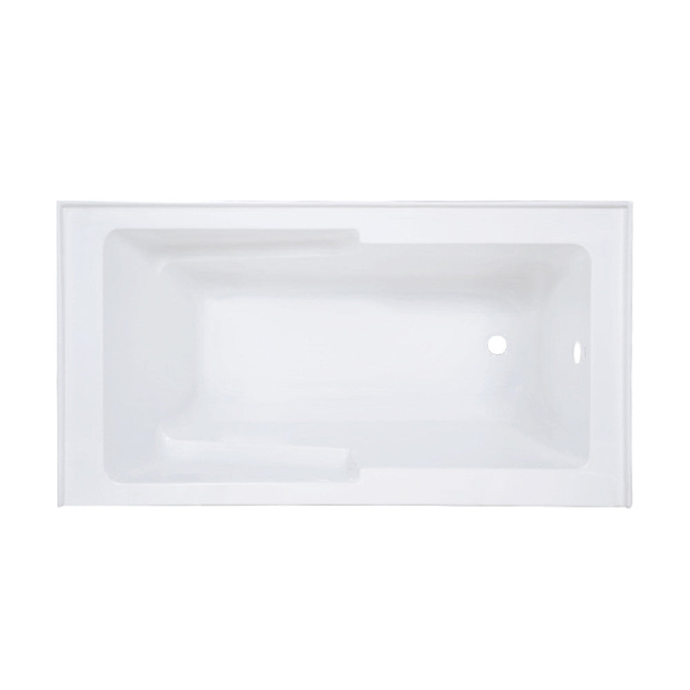 Swiss Madison Voltaire 60" x 32" Right-Hand Drain Alcove Bathtub with Apron and Armrest SM-AB542