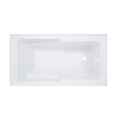 Swiss Madison Voltaire 60" x 32" Right-Hand Drain Alcove Bathtub with Apron and Armrest SM-AB542