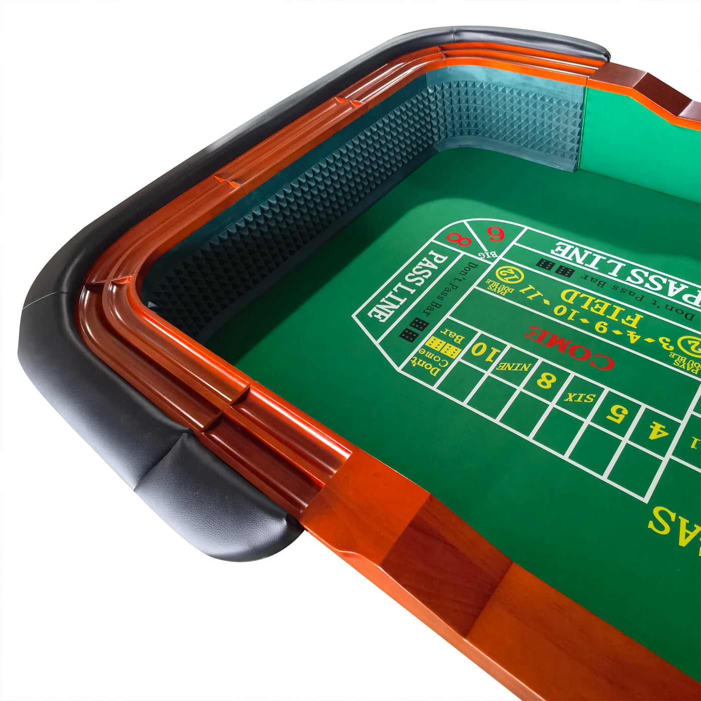 93" Classic Craps Dice Game Poker Table Green