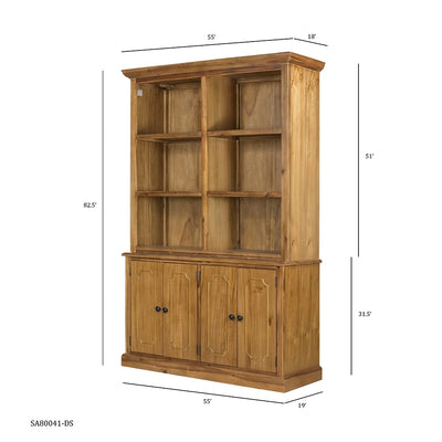 53x19x83" Cabinet Brown