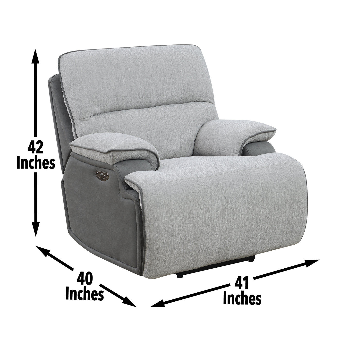 Cyprus - 3 Piece Reclining Living Room Set - Gray