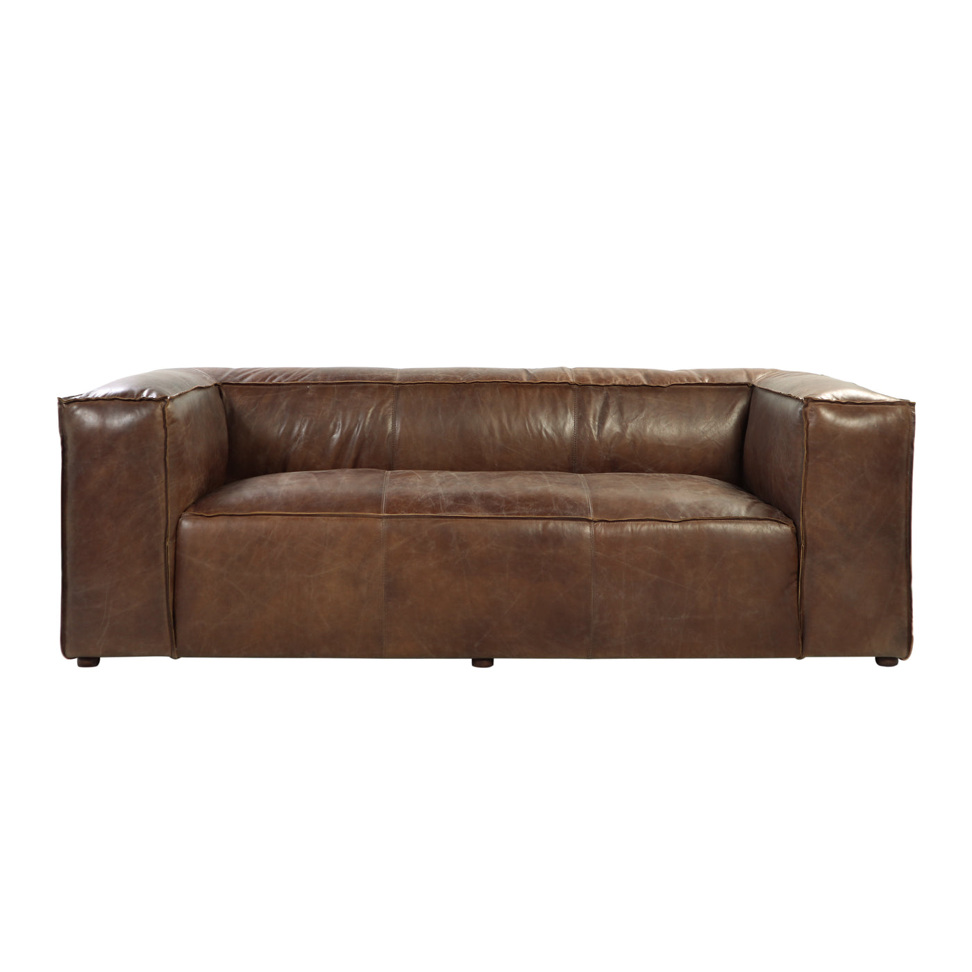 ACME Brancaster Sofa in Retro Brown Top Grain Leather 53545