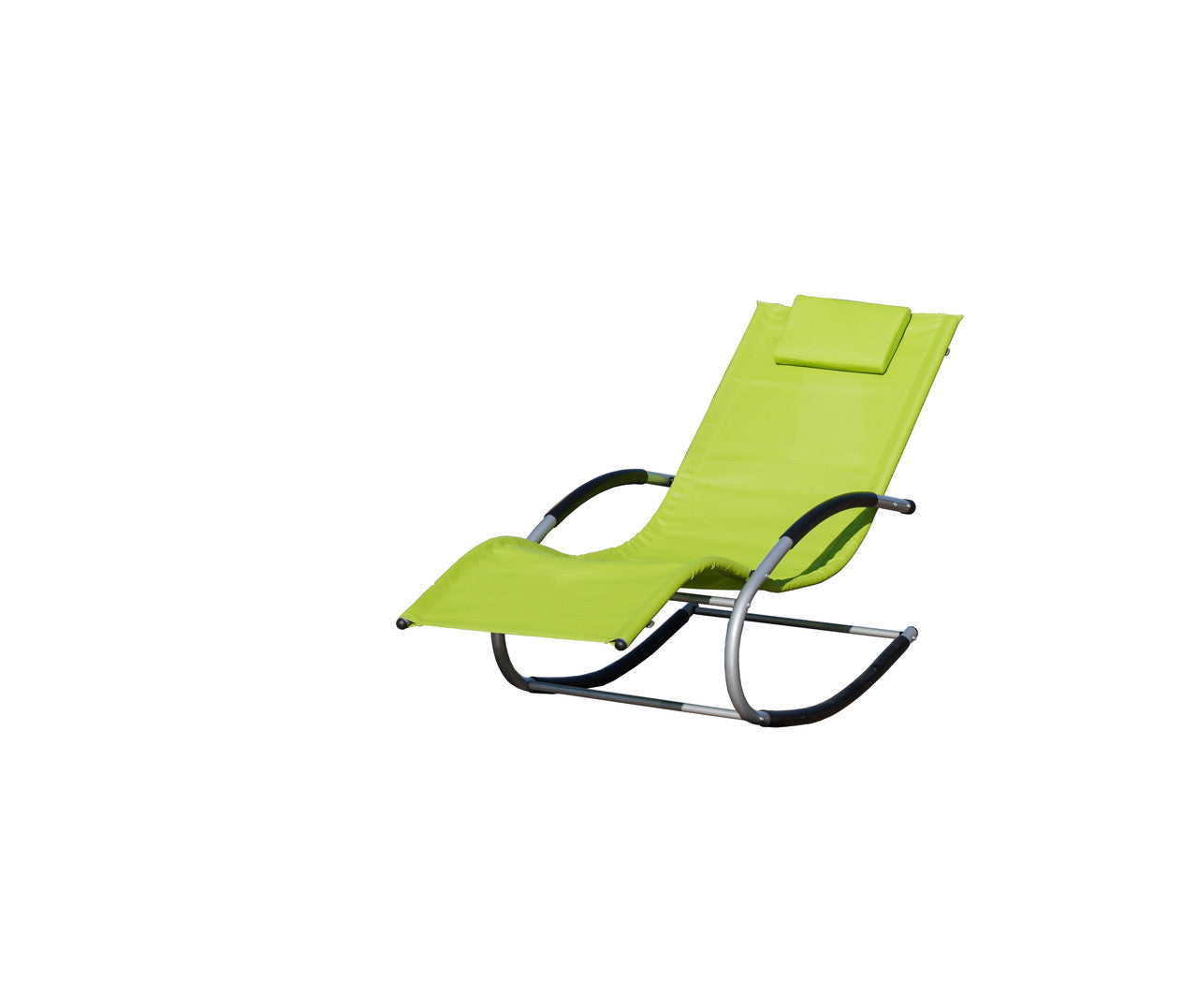 Direct Wicker Patio Iron Rocking U-shaped Lounge Chair Set for Yard