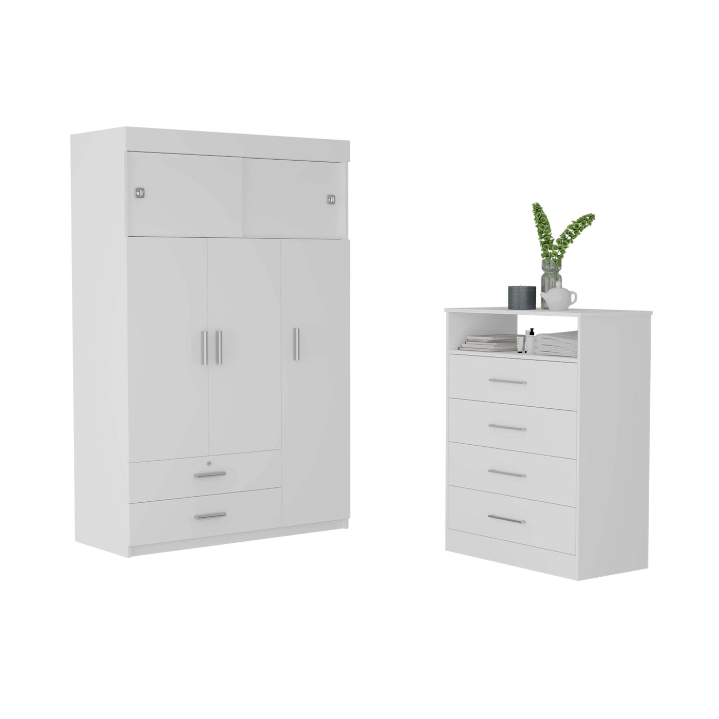 Jackson White 2 Piece Bedroom Set