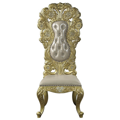 ACME Cabriole SIDE CHAIR (SET-2) Gold Finish DN01483