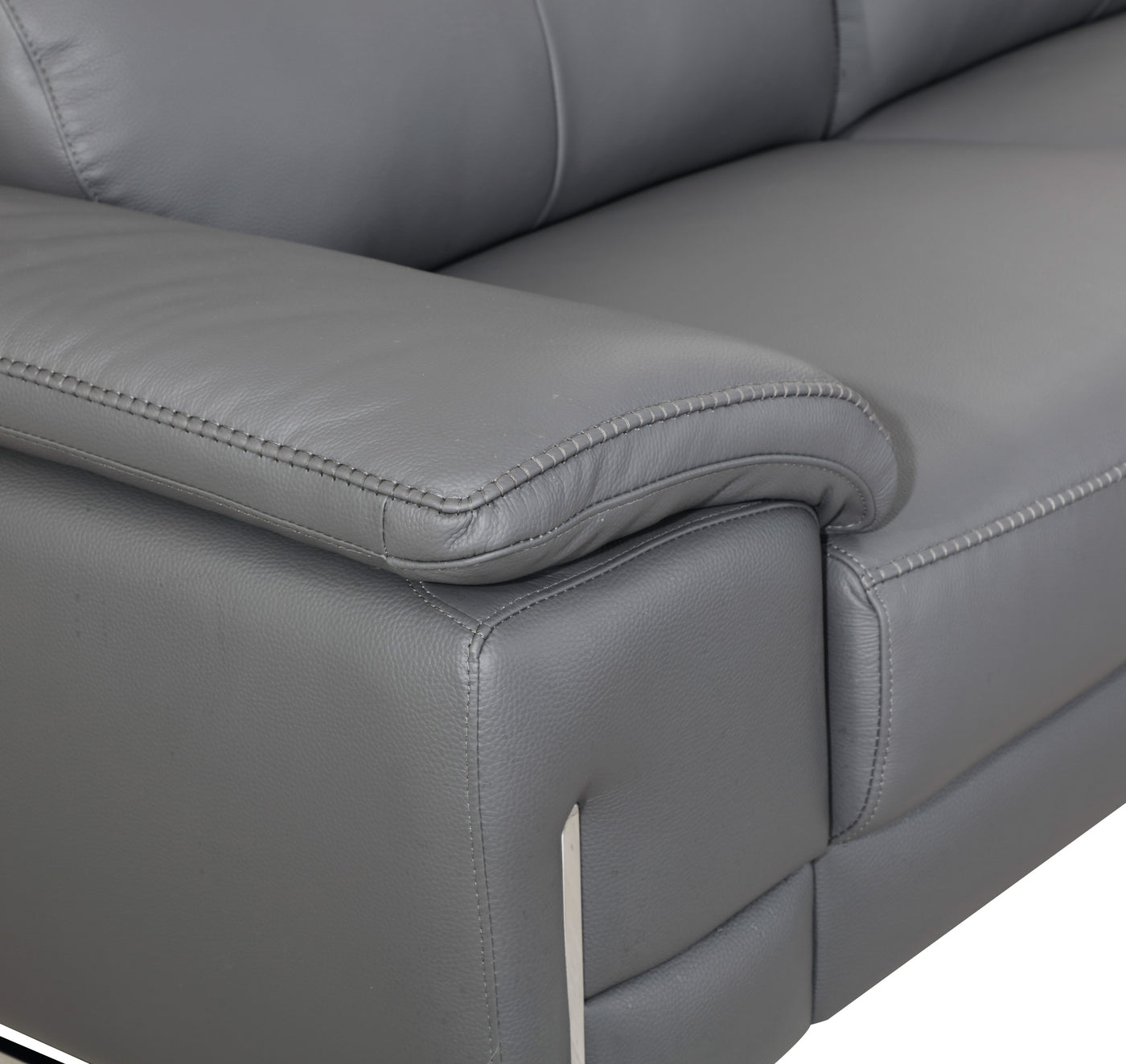 Global United Top Grain Italian Leather Loveseat