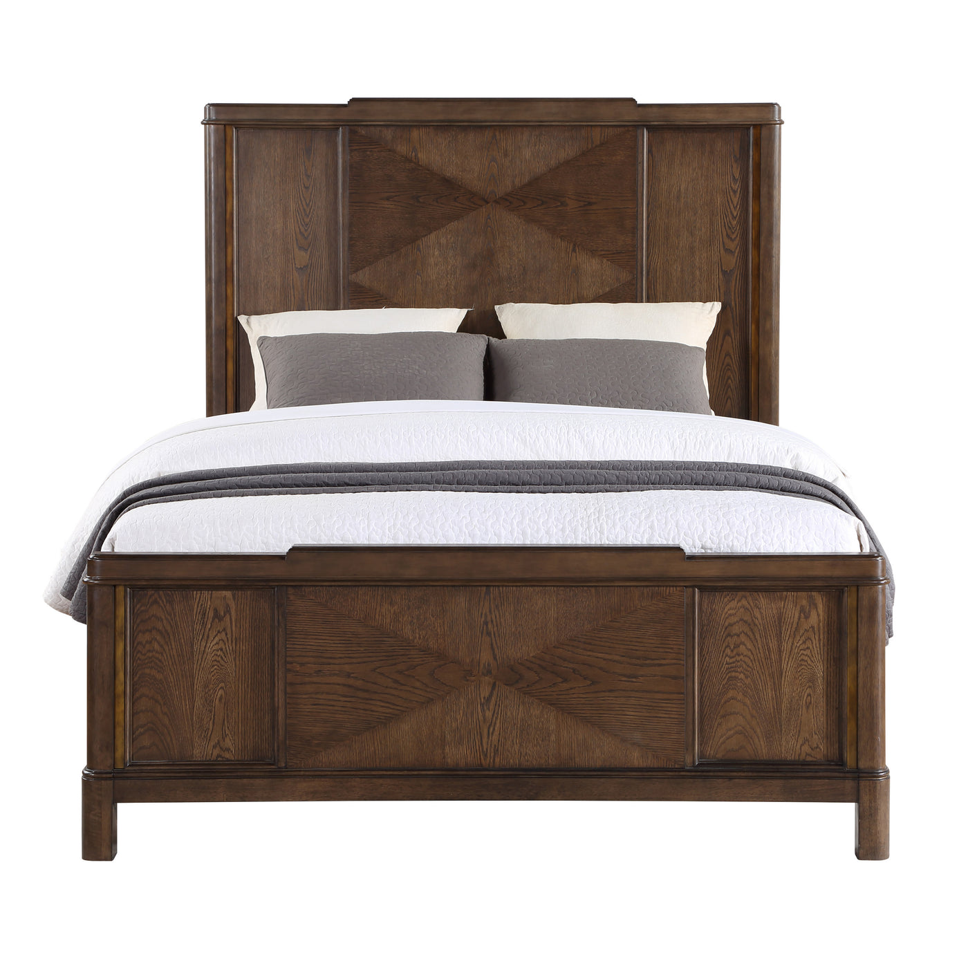 Milan - 4 Piece Queen Bedroom Set - Dark Brown