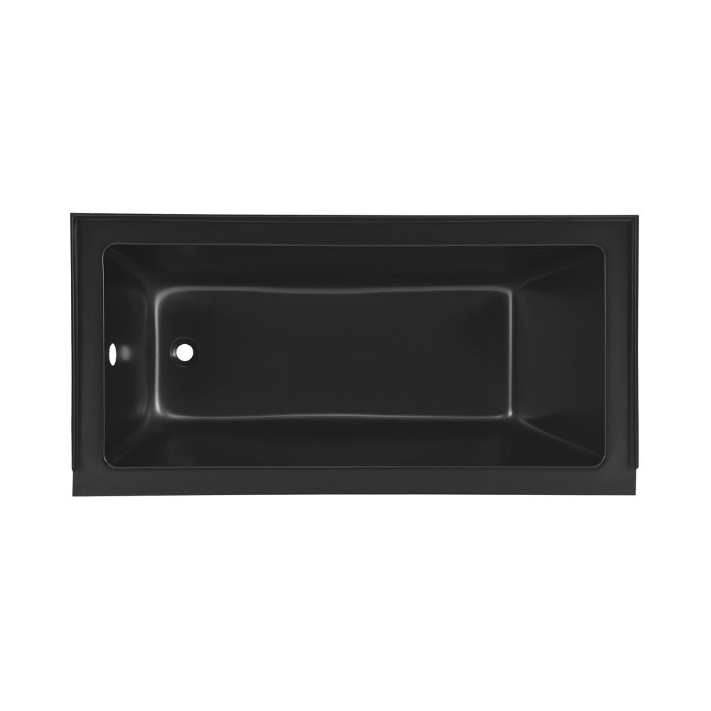 Swiss Madison Voltaire 60" x 30" Left-Hand Drain Alcove Bathtub in Matte Black SM-DB559MB