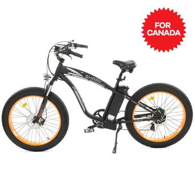 UL Certified-Ecotric Hammer Electric Fat Tire Beach Snow Bike - Orange for Canada