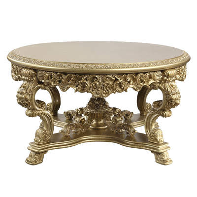 ACME Bernadette DINING TABLE Gold Finish DN01469