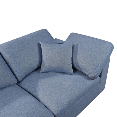 Modern Modular Sectional Sofa Set, Self-customization Design Sofa, Blue