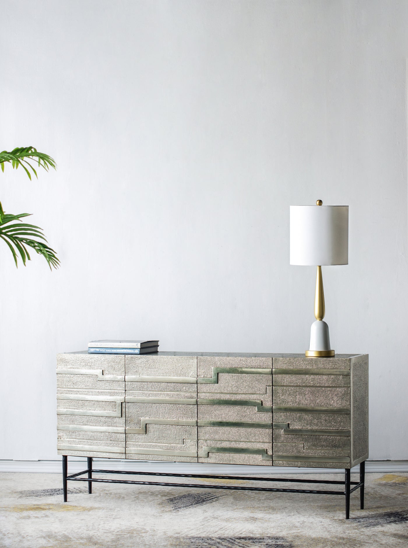 59x14.5x30" Linear 4 Door Credenza