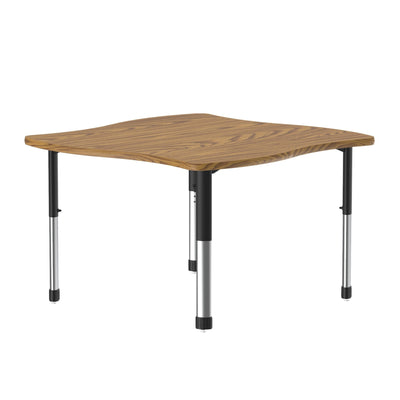 Correll Inc® Collaborative Desk - Swerve - High Pressure Laminate