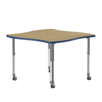 Correll Inc® Collaborative Desk - Swerve - High Pressure Laminate