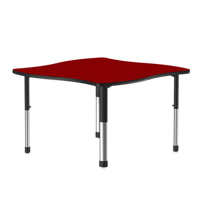 Correll Inc® Collaborative Desk - Swerve - High Pressure Laminate