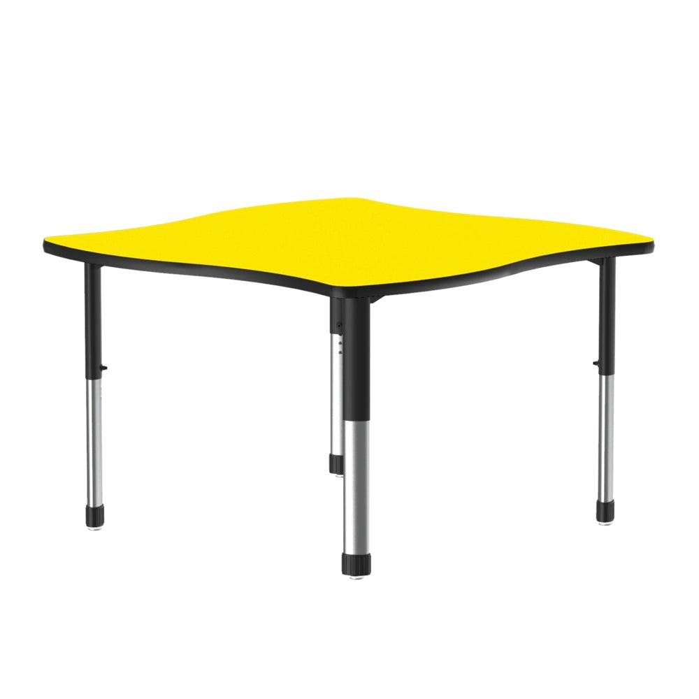 Correll Inc® Collaborative Desk - Swerve - High Pressure Laminate