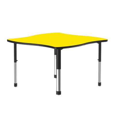 Correll Inc® Collaborative Desk - Swerve - High Pressure Laminate