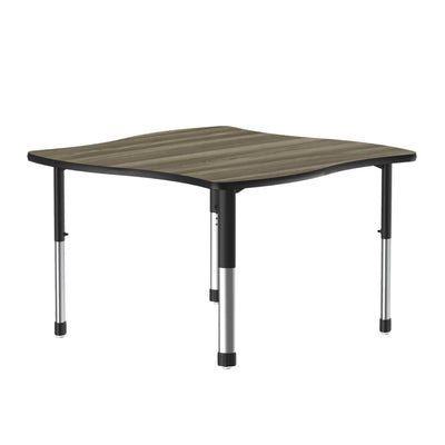 Correll Inc® Collaborative Desk - Swerve - High Pressure Laminate