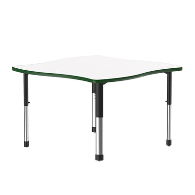 Correll Inc® Collaborative Desk - Swerve - High Pressure Laminate