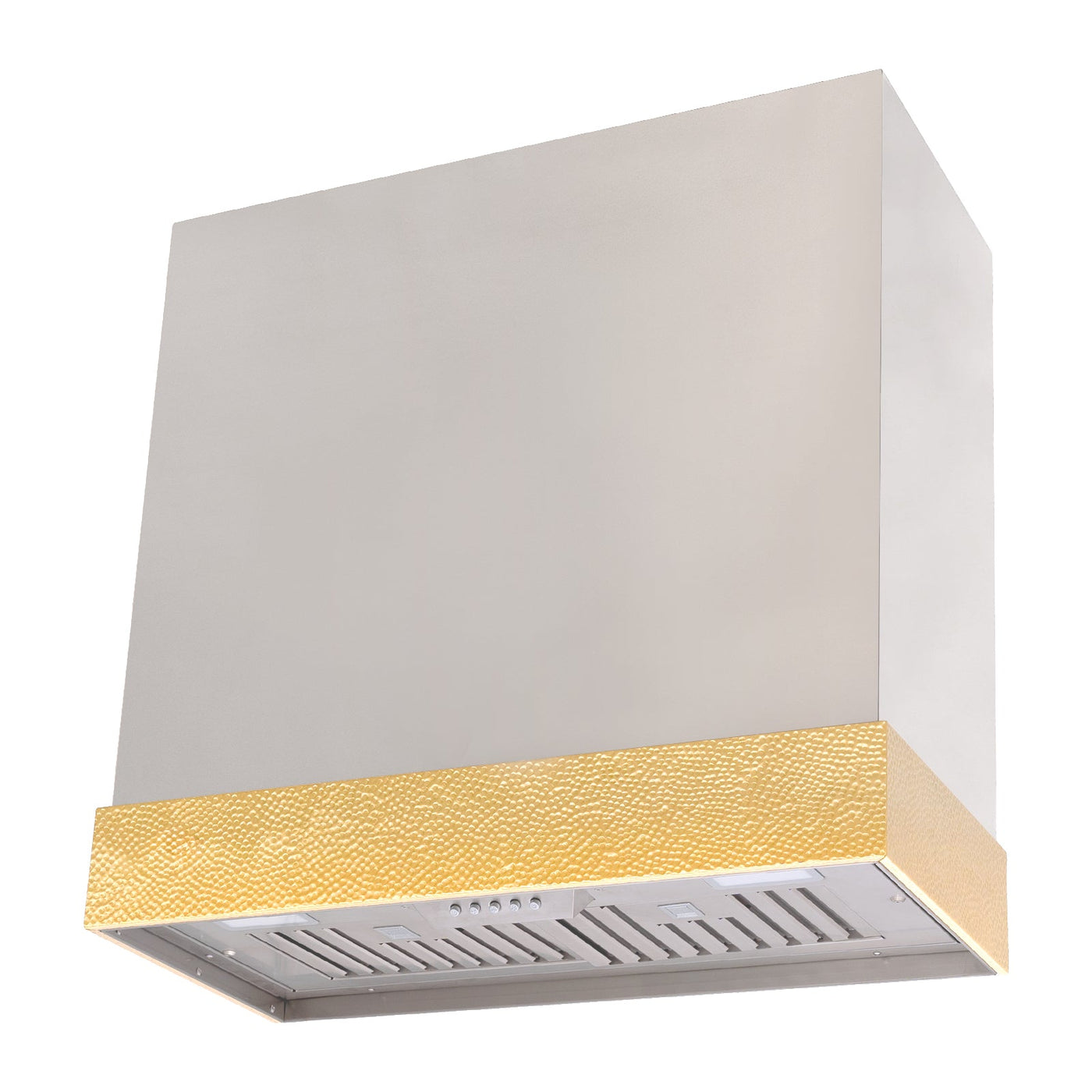 Akicon Stainless Steel Range Hood 30 inch & 3 Speed Fan with LED, Modern Box 600 CFM Hood with Powerful Motor, Thick Stacks