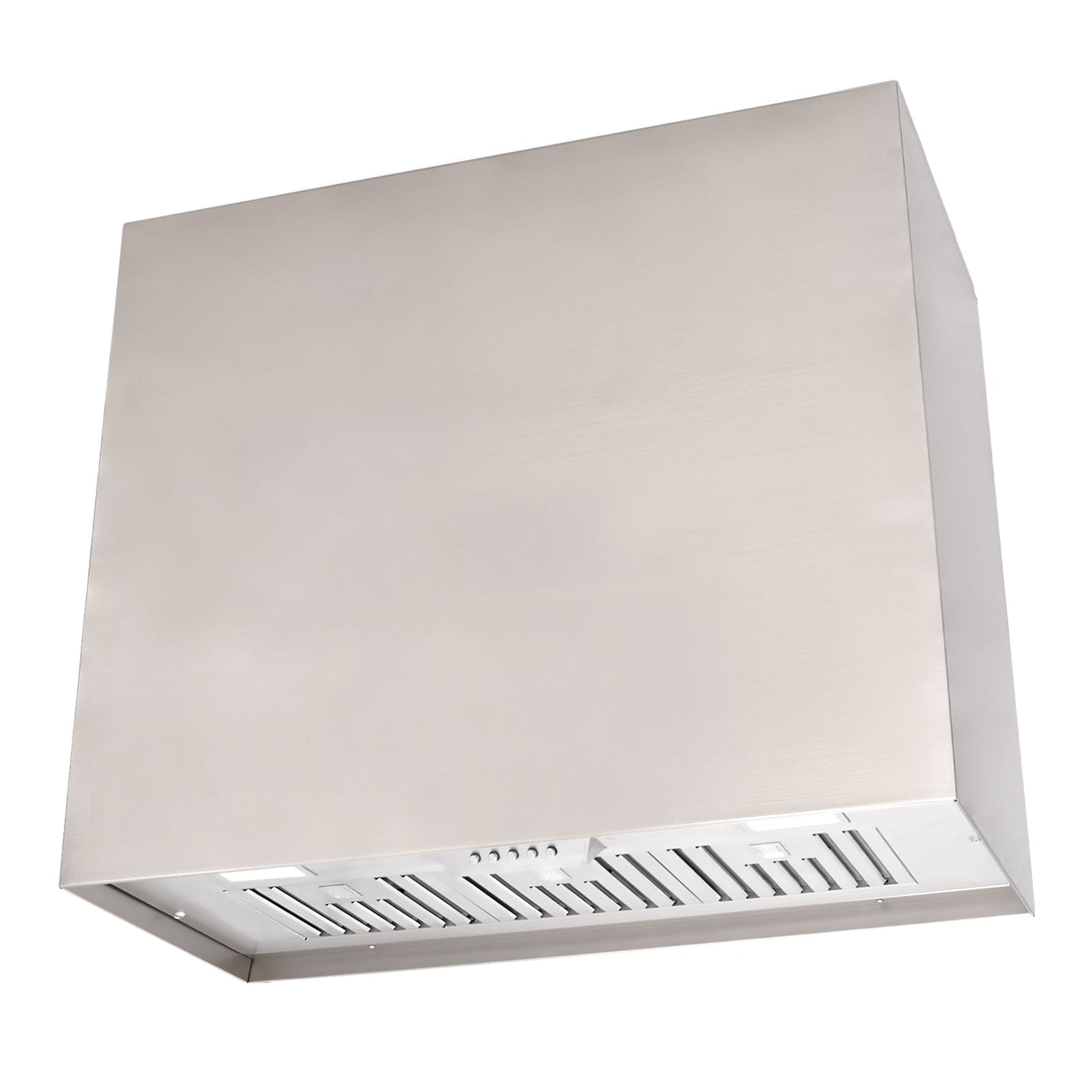 Akicon 36" Stainless Steel Range Hood, Modern Box Kitchen Hood with Powerful Vent Motor, Wall Mount, 36”W*30”H*14"D, Signal White