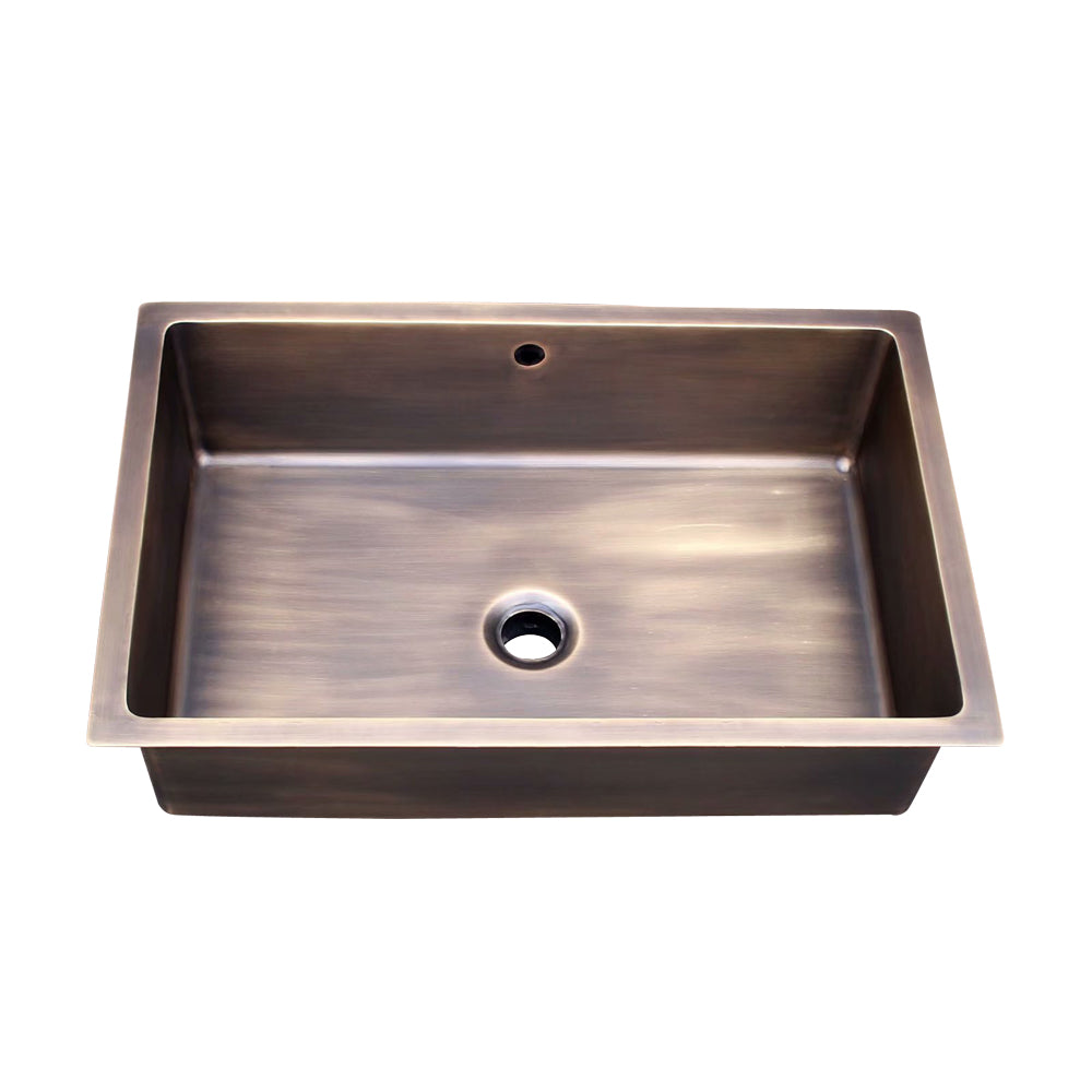 Akicon Single Bowl Undermount Copper Kitchen Sink - AKS503-C