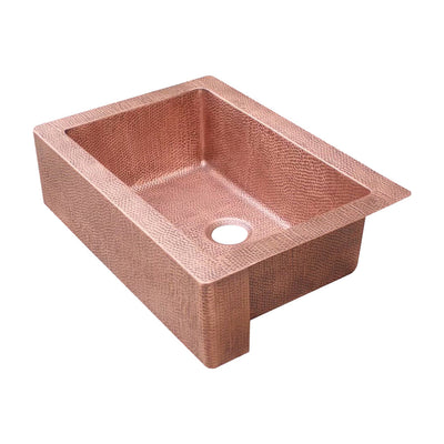 Akicon Single Bowl Farmhouse Apron Copper Kitchen Sink - AKS501-C