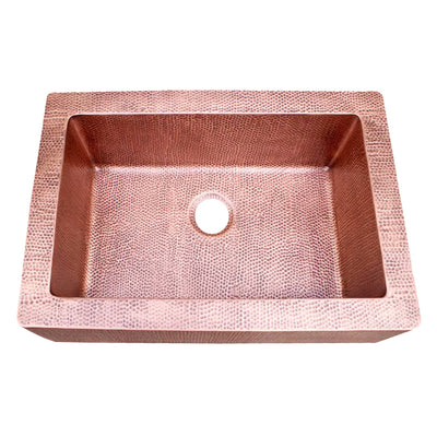 Akicon Single Bowl Farmhouse Apron Copper Kitchen Sink - AKS501-C