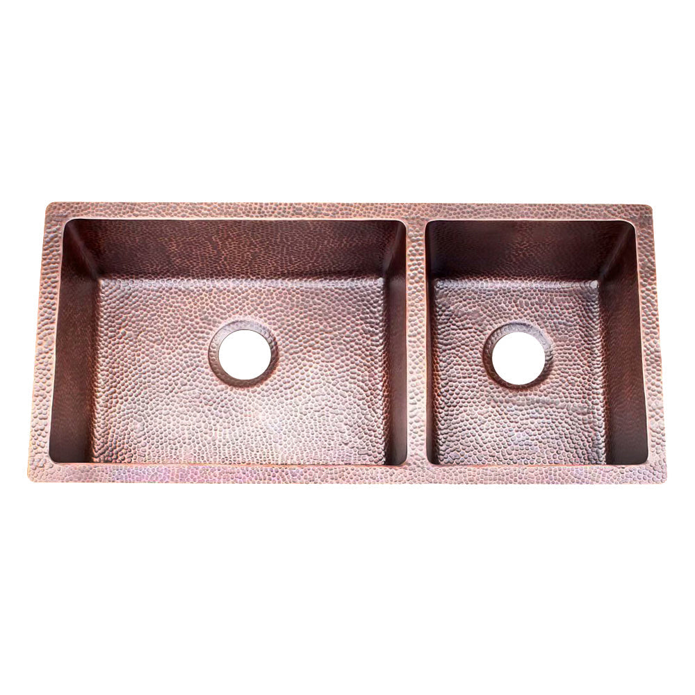 Akicon Equal Bowl Undermount Copper Kitchen Sink - AKS601-C