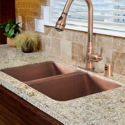 Akicon Equal Bowl Undermount Copper Kitchen Sink - AKS601-C