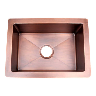 Akicon Single Bowl Farmhouse Apron Copper Kitchen Sink - AKS502-C