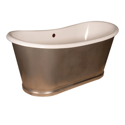 Akicon Custom Double Slipper Cast Iron Skirted Tub - AKBT31008-SS