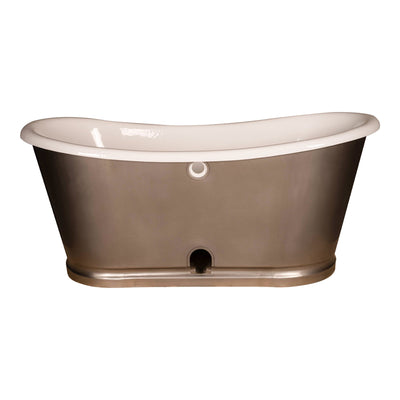 Akicon Custom Double Slipper Cast Iron Skirted Tub - AKBT31008-SS