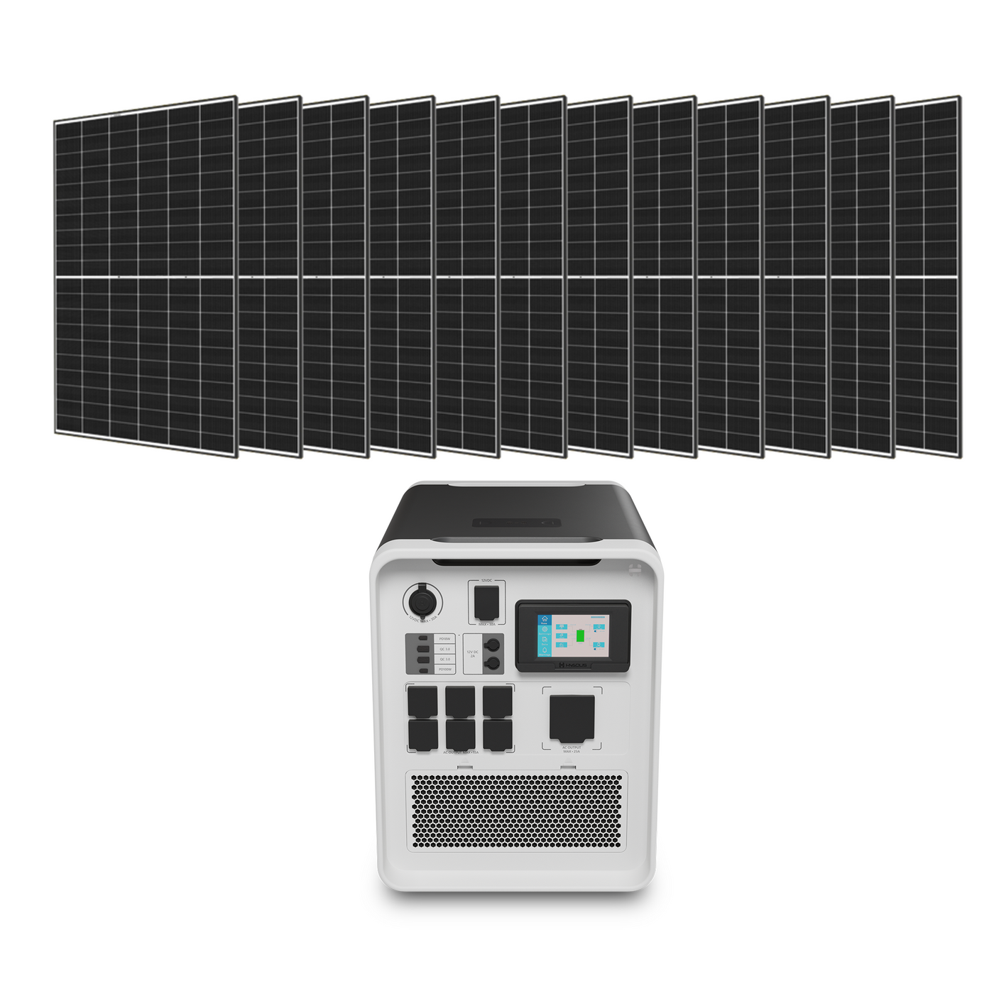 Hysolis Apollo 5K • Max Solar 120V Kit (3kW Output | 5.4kWh Storage | 4.9kW Solar)