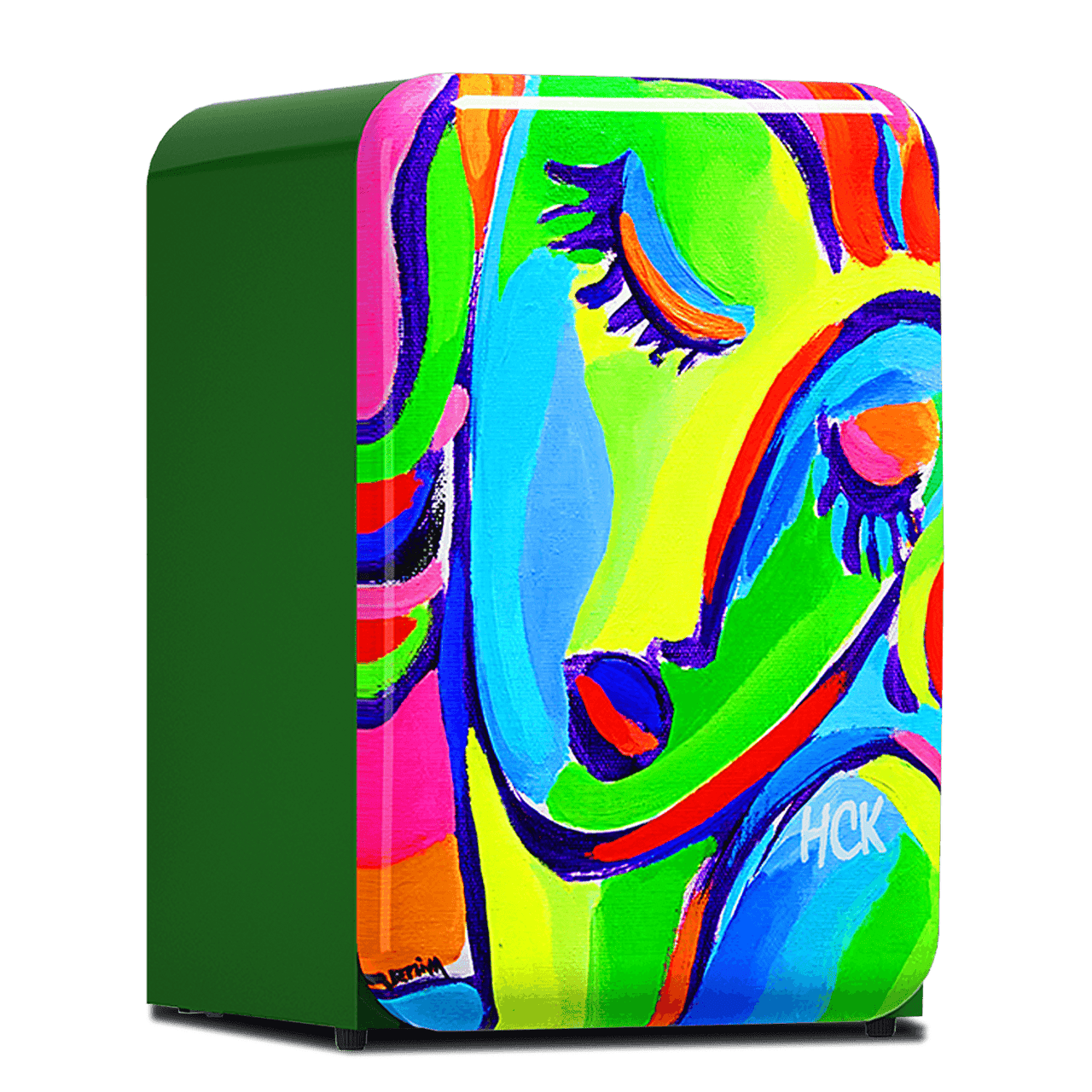 HCK 107L Co-branded Comic Girl Retro Mini Fridge BC-130RDA