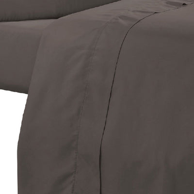 BENZARA Minka 6 Piece Full Bed Sheet Set, Soft Antimicrobial Microfiber, Dark Brown - BM276871