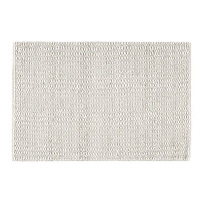 BENZARA Milo 5 x 7 Modern Area Rug, Classic Woven, Fabric, Medium, Cream, Gray - BM280150