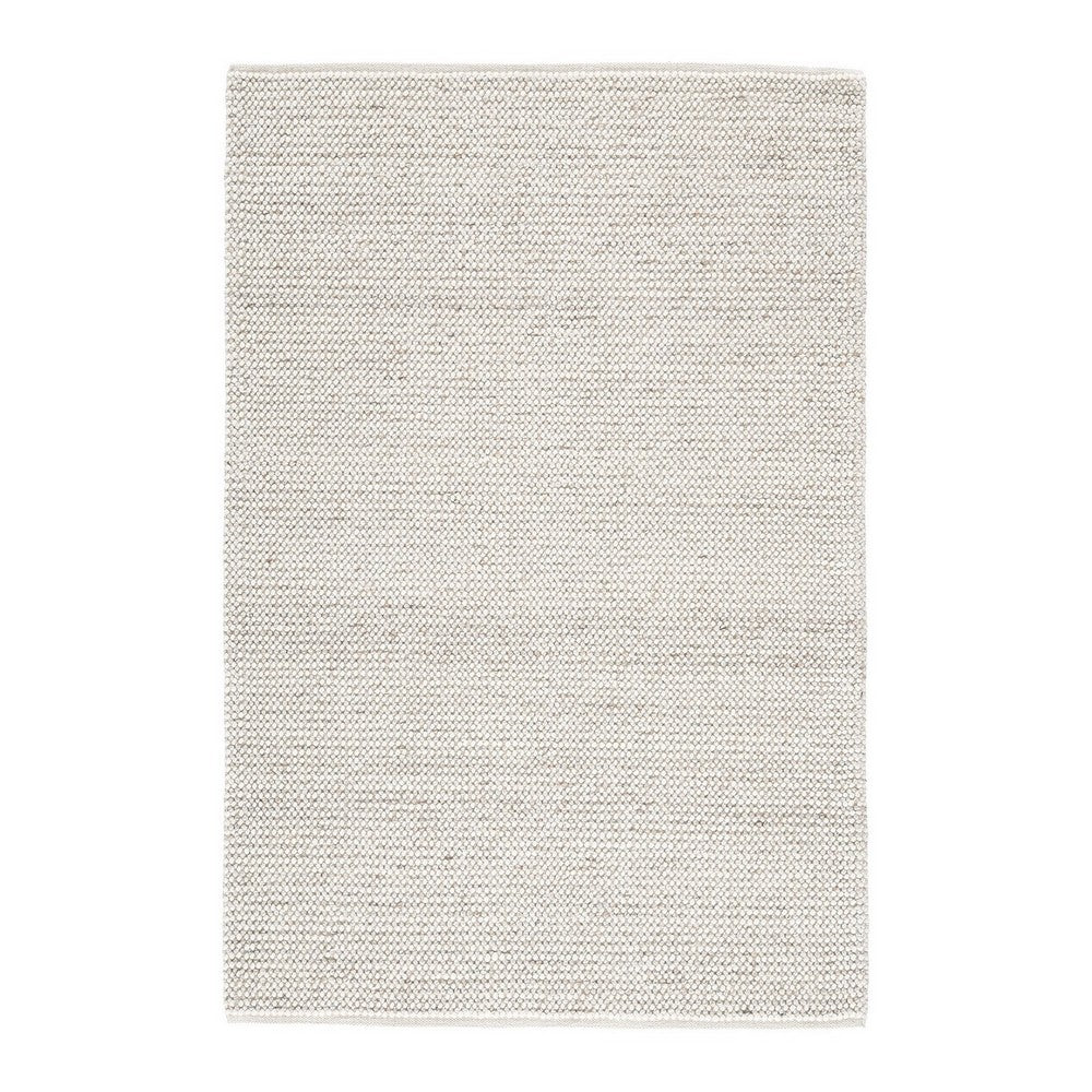 BENZARA Milo 5 x 7 Modern Area Rug, Classic Woven, Fabric, Medium, Cream, Gray - BM280150