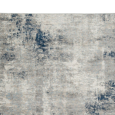 BENZARA Vin 5 x 7 Vintage Floor Area Rug, 8mm, Medium, Washed Gray, Blue, Ivory - BM280201