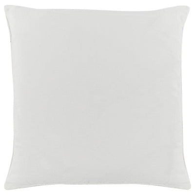 BENZARA 22 x 22 Throw Pillow, Hand Stitched Applique and Hidden Zipper, Ivory Beige - BM283692