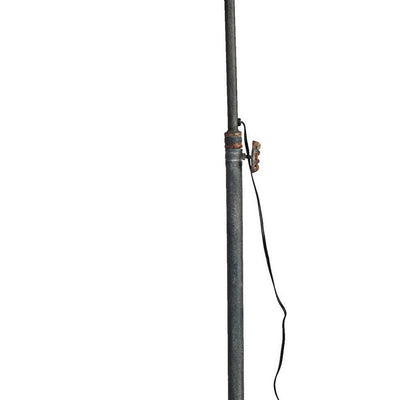 BENZARA 67 Inch Iron Floor Lamp, Adjustable Length Arm, Industrial Antique Black - BM285020