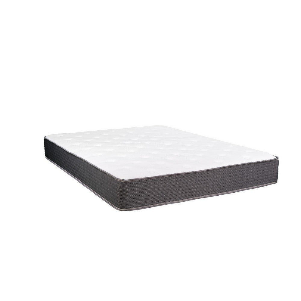 BENZARA Cari 8 Inch Hybrid Twin Size Mattress, Cool Gel Memory Foam, Pocket Coil - BM286354