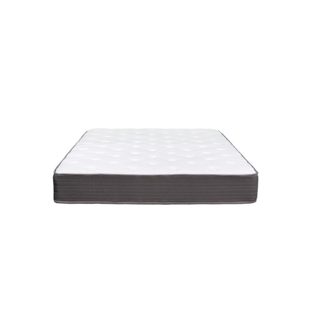 BENZARA Cari 8 Inch Hybrid Twin Size Mattress, Cool Gel Memory Foam, Pocket Coil - BM286354