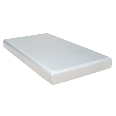 BENZARA Que 6 Inch Twin Size Memory Foam Mattress, Gel Infused, Fabric Upholstery - BM286439