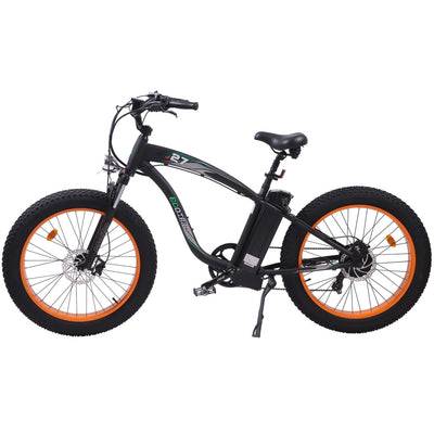 UL Certified-Ecotric Hammer Electric Fat Tire Beach Snow Bike - Orange for Canada