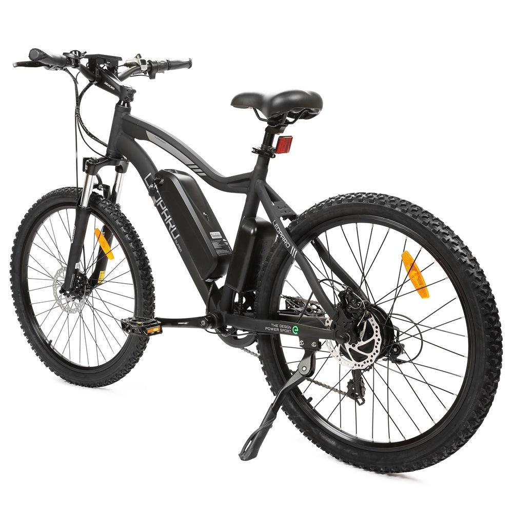 UL Certified-Ecotric Leopard Electric Mountain Bike - Matt Black