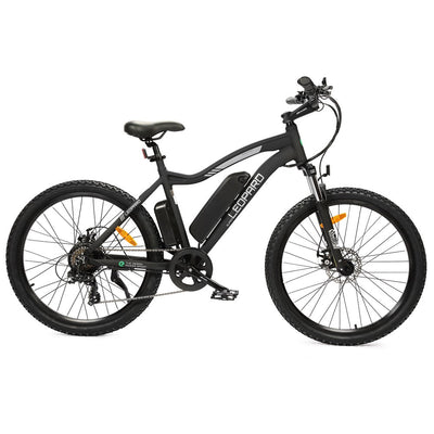 UL Certified-Ecotric Leopard Electric Mountain Bike - Matt Black