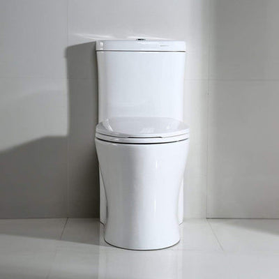 WoodBridge B0933 Dual Flush Elongated One Piece Toilet With Soft Closing Seat