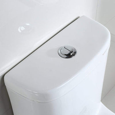 WoodBridge B0933 Dual Flush Elongated One Piece Toilet With Soft Closing Seat